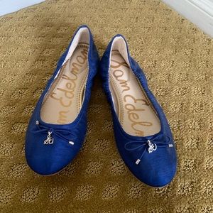 Sam Edelman Felicia ballet slippers 7M beautiful cobalt blue